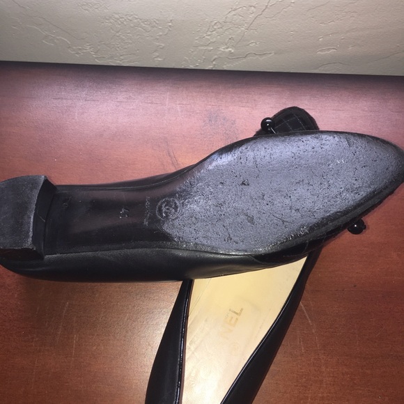 SOLD Authentic Chanel Quilt Pointed Ballerina 41 - Picture 4 of 4