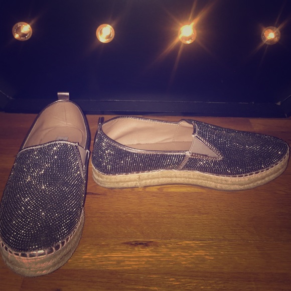 Steve Madden rhinestone espadrilles size 7 1/2