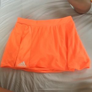 NWOT Neon Orange Adidas Skort