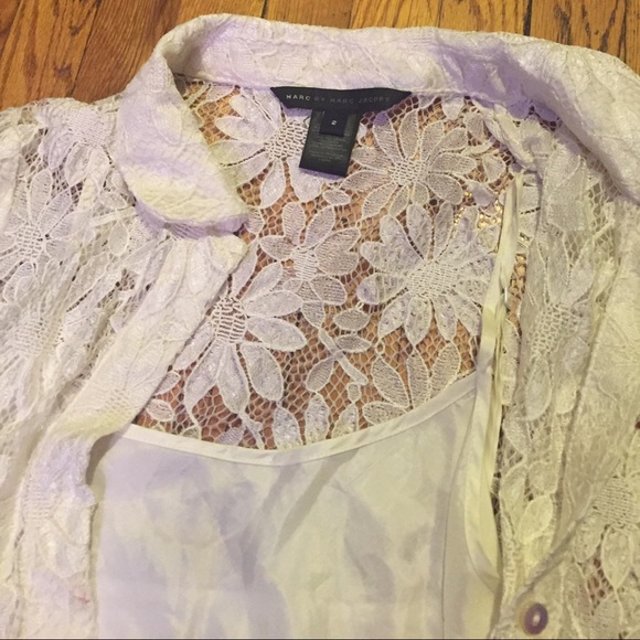 Marc by Marc Jacobs Lace Button Up Blouse - Picture 3 of 4