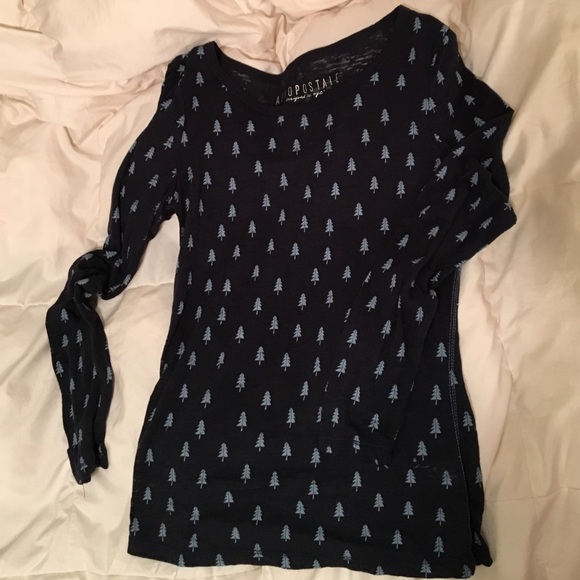 Aeropostale Dark Blue Long Sleeve - Picture 1 of 3