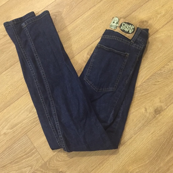 Cheap Monday high waisted blue jeans