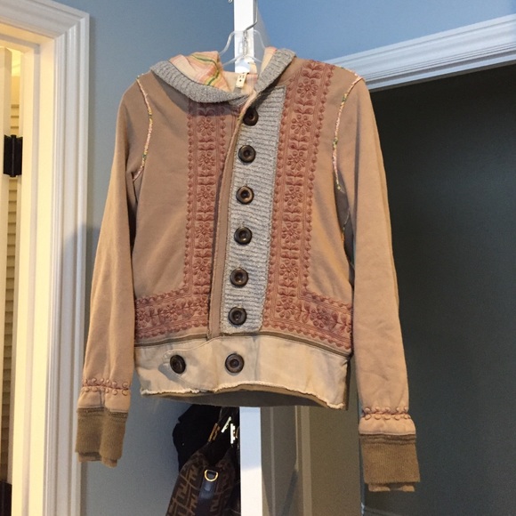 Free people cozy sweater jacket xs small