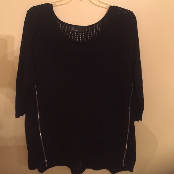 Lane Bryant high low zipper sweater size 14/16