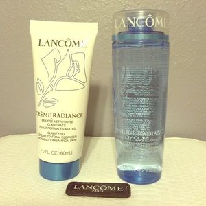 Lancome toner and cleanser set