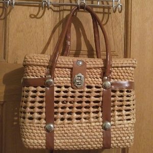 Authentic Mexican handwoven Palm tree purse