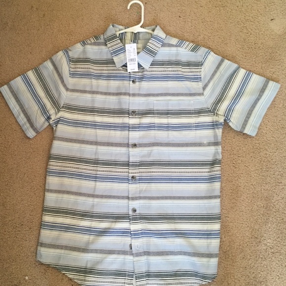 On The Byas blue button down