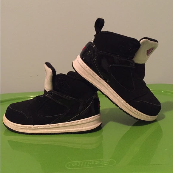 Black and White Toddler Jordan's size 9C