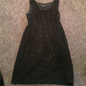 Black lace dress