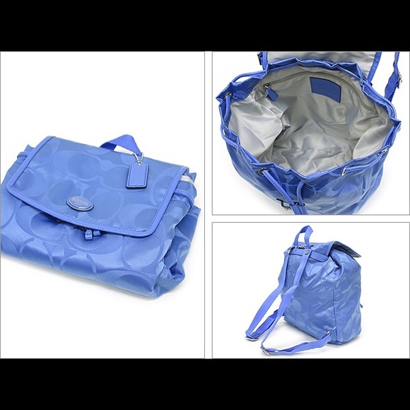 SOLD 🎒Coach Signature Nylon Backpack - Picture 2 of 4
