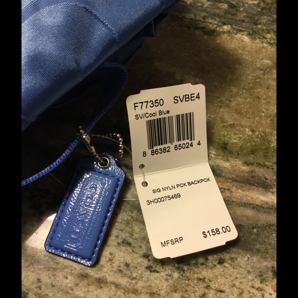 SOLD 🎒Coach Signature Nylon Backpack - Picture 3 of 4