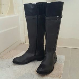 Clarks Pita Topeka charcoal/black knee high boots