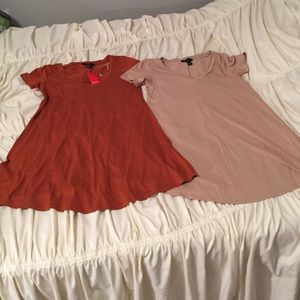 Lot of 2 Forever 21 t-shirt dresses