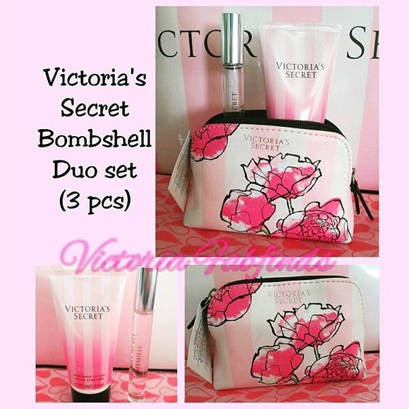 🆕VS Bombshell Duo MIni Gift Set & Floral Bag!🎀💋 - Picture 1 of 4