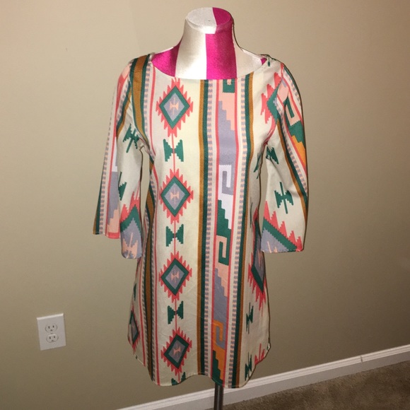 Aztec / Western / Ikat Print Dress