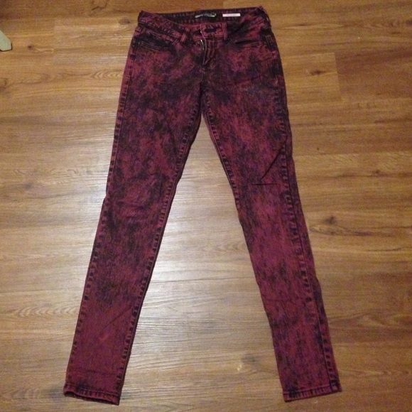 Hot Topic acid wash skinny jeans
