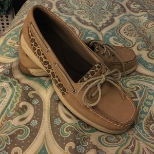 Sperry Angelfish Leopard Boat Shoes