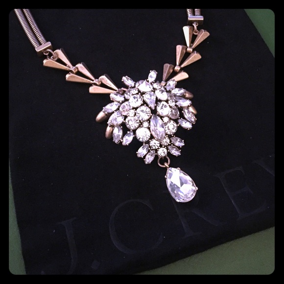 JCrew Crystal Statement Necklace NWOT