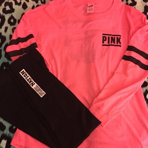 VS PINK Open Back Varsity Crew