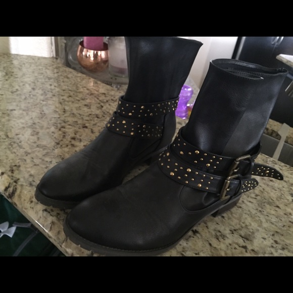 Restricted Black Boots Size 8