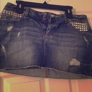 Express studded mini skirt