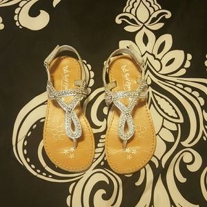 Self esteem silver sandals