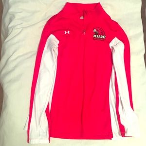 Under Armour Miami University Skating Quarter Zip.
