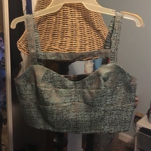 Nameless metallic crop top