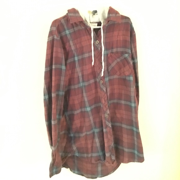 Flannel w/ hoodie