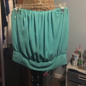 Mint green Double Zero crop top