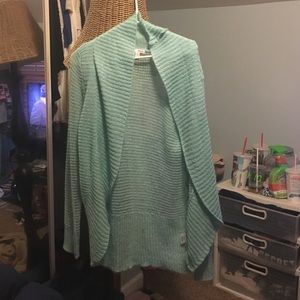Sparkly mint green sweater