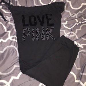 VS PINK: Black Lounge Pants