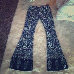 Free People Printed Flares