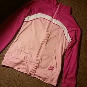 pink Nike hoodie