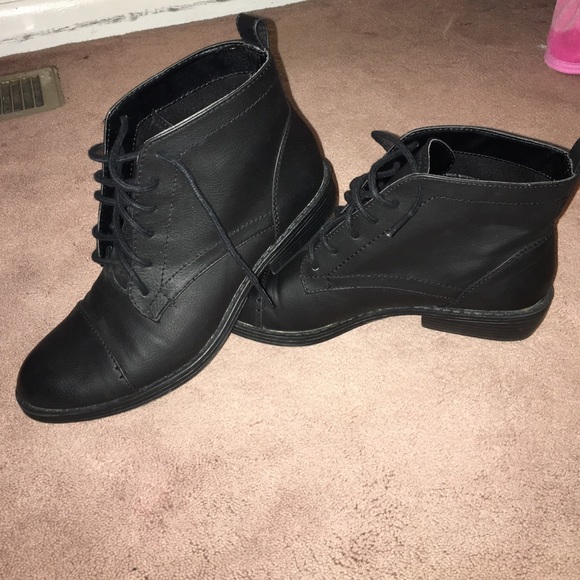Black Short Combat Boots