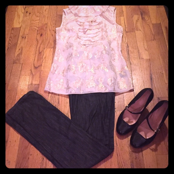 Anna Sui for Target Gossip Girl Gold Blouse