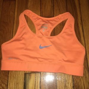 Orange Nike Sports Bra