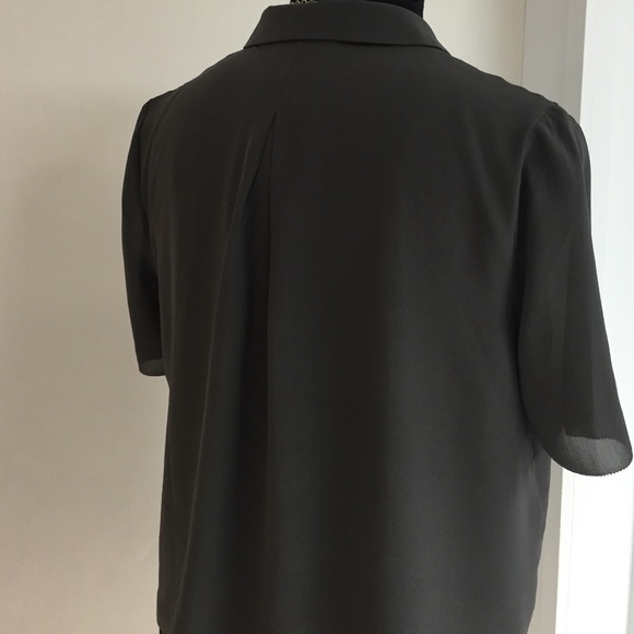 Fall Silk Crop Blouse NWT - Picture 3 of 4