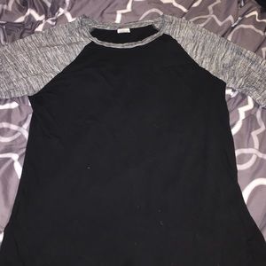 VS PINK: Black and Grey Campus Tee