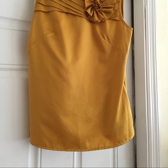 Merona Gold Flower Blouse Tank - Picture 3 of 4