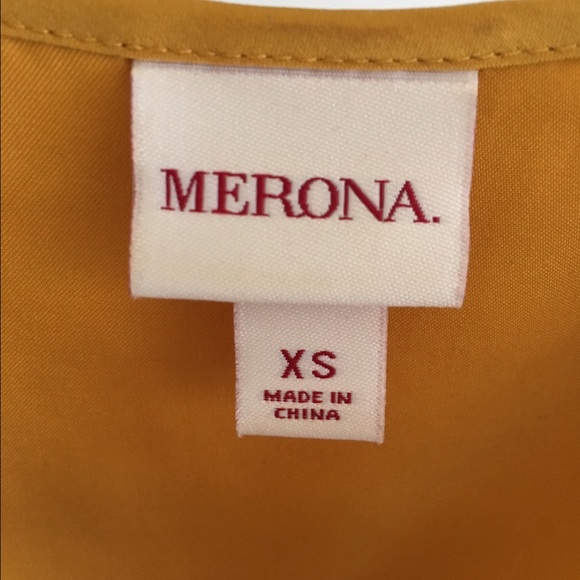 Merona Gold Flower Blouse Tank - Picture 4 of 4