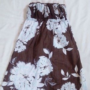 Abercrombie & Fitch 🌊 Dark Brown Floral Dress