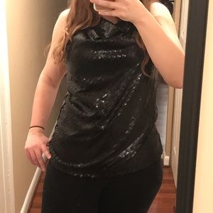 Talbots Petite Large Sequin Tank Top