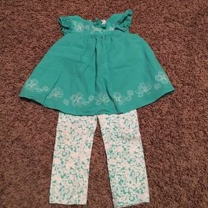 Adorable legging and tank outfit!