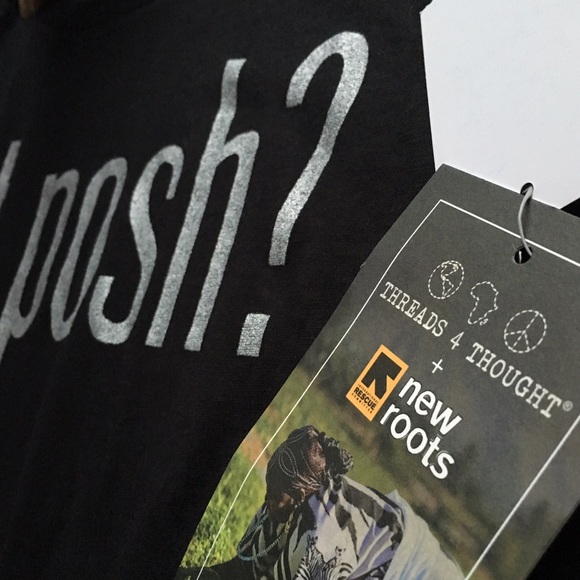 LAST ONE got posh? Eco Chic Threads 4 Thought Tees - Picture 2 of 4