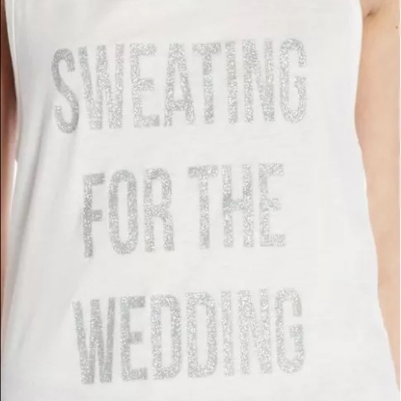 Sweating For The Wedding workout tank XL👰🏻#goals - Picture 4 of 4