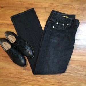 J.crew matchstick black wash jeans 29s