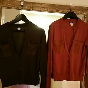 Two Jcrew layering cardis
