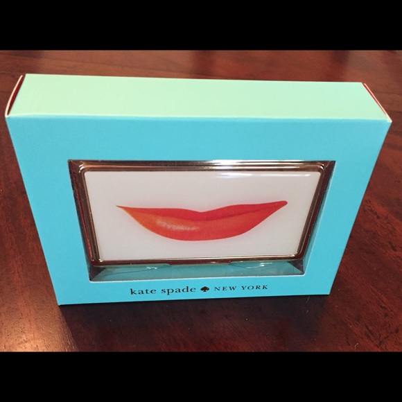ON SALE! Kate spade lip business card holder