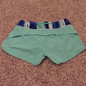 Turquoise Lulu Lemon Shorts